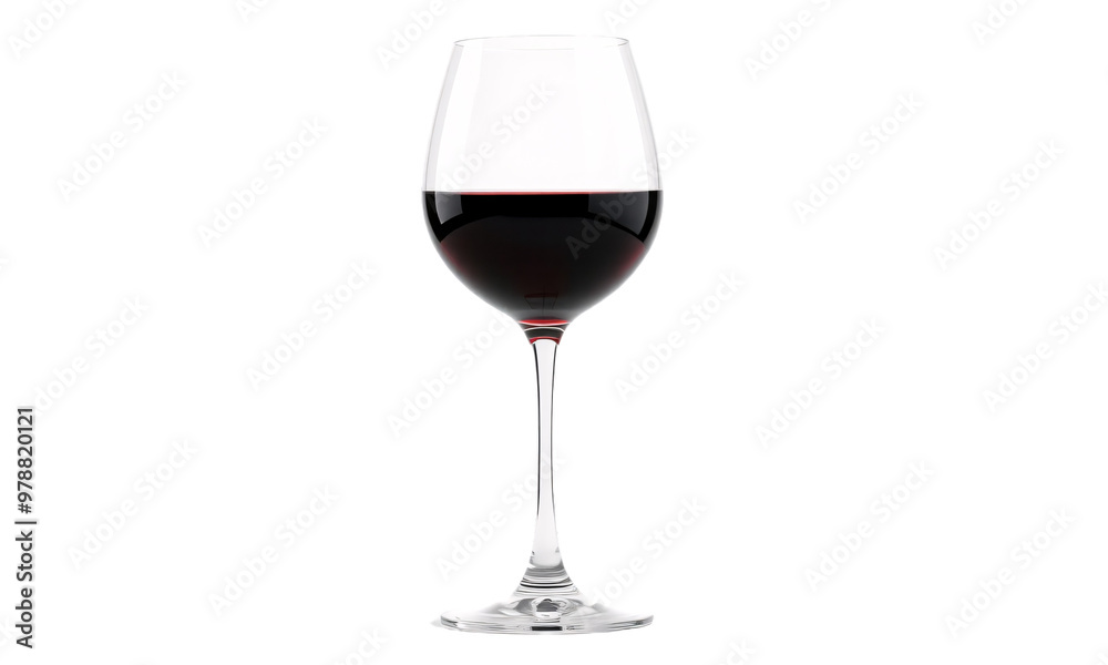 A glass of wine isolated on transparent background A glass of wine isolated on transparent background