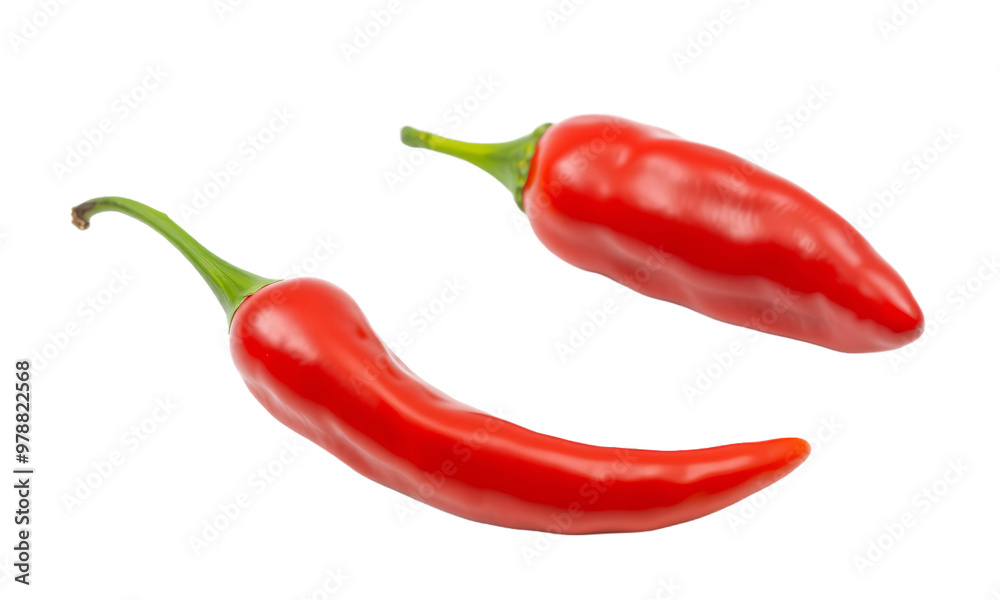 chili pepper isolated on transparent background