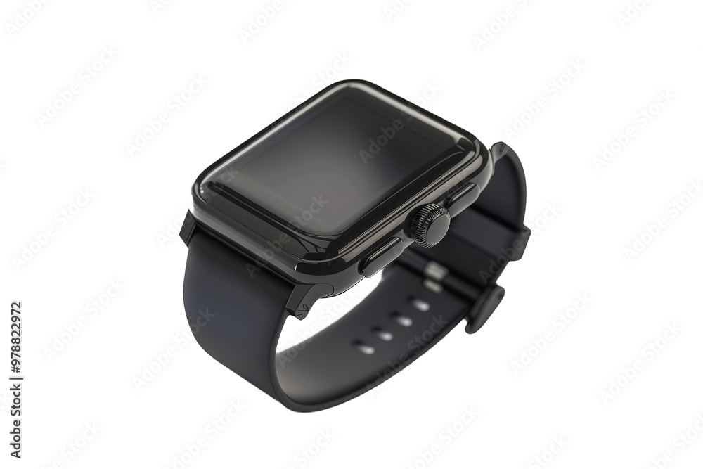 Detailed model of a smartwatch against a minimalist white backdrop, highlighting its stylish design and advanced features. Detailed model of a smartwatch against a minimalist white backdrop, highlighting its stylish design and advanced features.