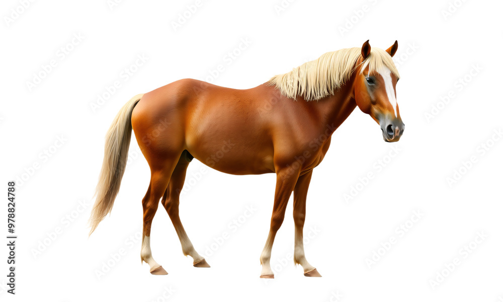 Obraz premium draft horse isolated on transparent background