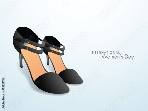 Glossy ladies shoes for International Women's Day celebration.