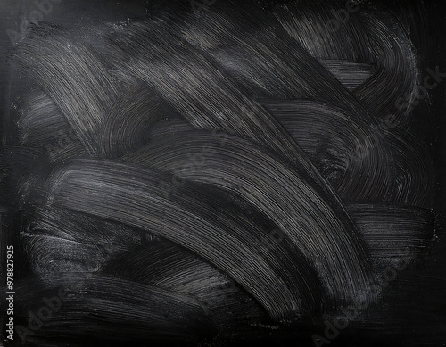  Real smudge black chalkboard texture, providing a classic background, ideal for educati_1(477) photo