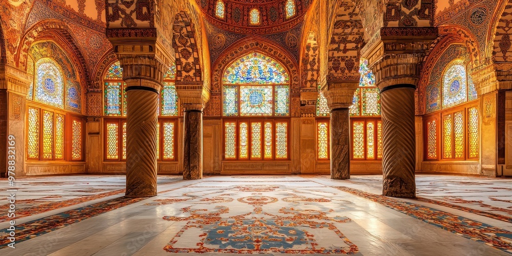 Obraz premium mosque with intricate mosaics