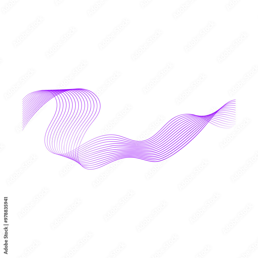 Curve Wave Line Curve Wave Line