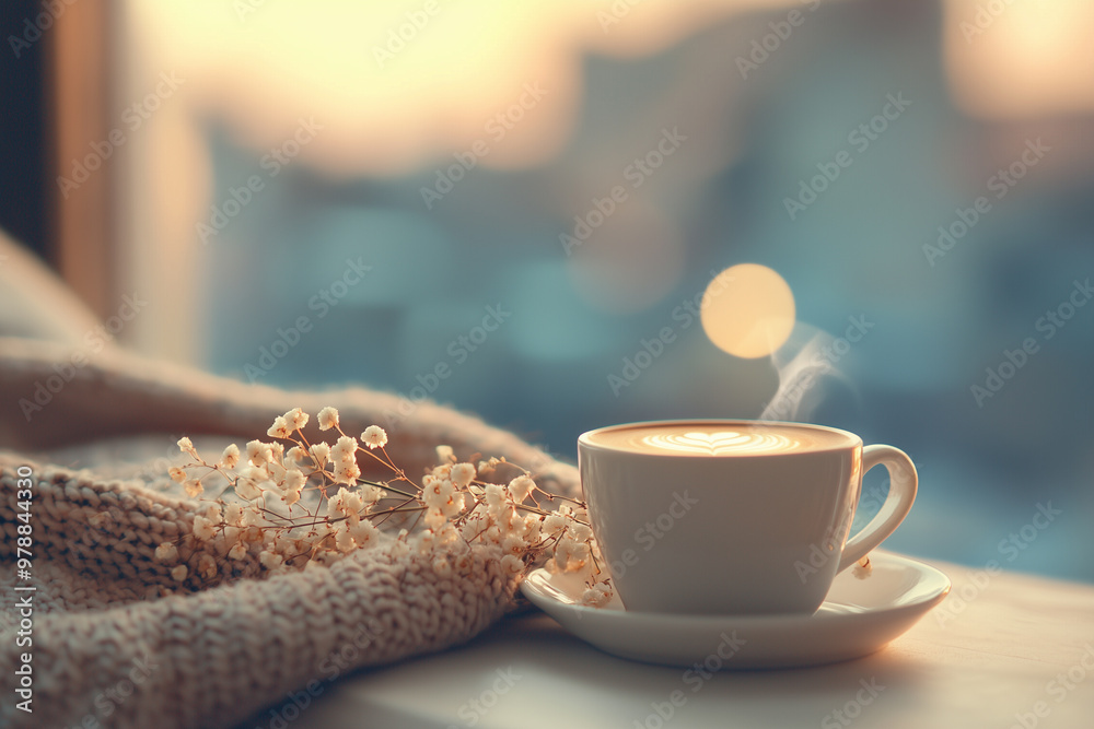 A Cup of Coffee, capturing the warmth and comfort of cozy moments at home A Cup of Coffee, capturing the warmth and comfort of cozy moments at home