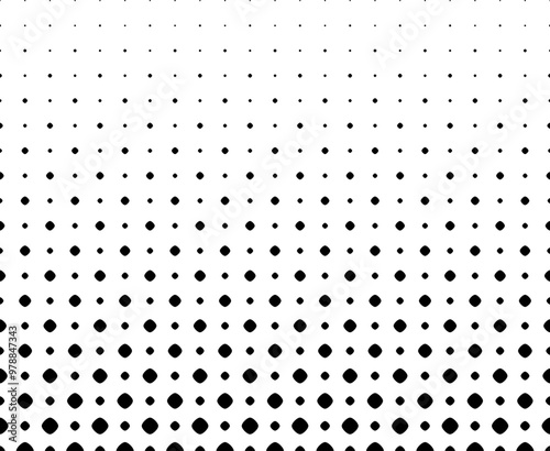 Geometric pattern of black figures on a white background.Seamless in one direction.Option with a Short fade out.Scale method.