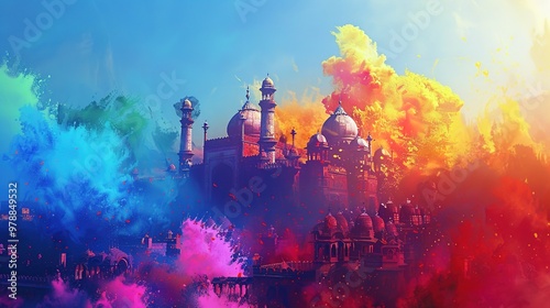 Indian holi festival wallpaper