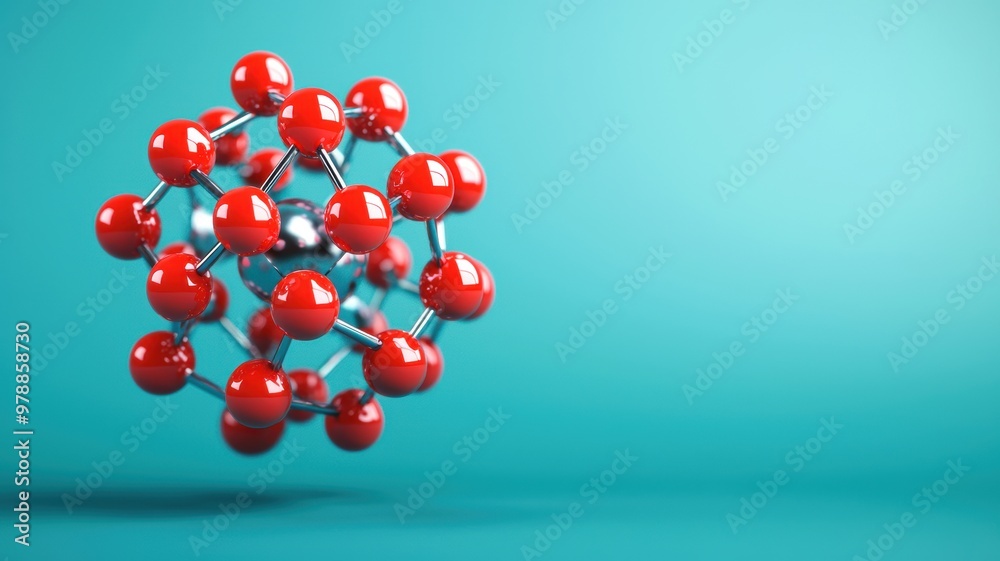 Nuclear Fission, A vibrant representation of a molecular structure Nuclear Fission, A vibrant representation of a molecular structure