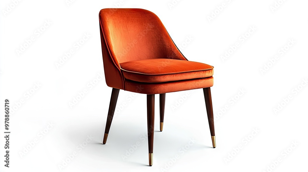 Contemporary dining chair isolated on a white background, ideal for furniture design and home decor stock photos Contemporary dining chair isolated on a white background, ideal for furniture design and home decor stock photos