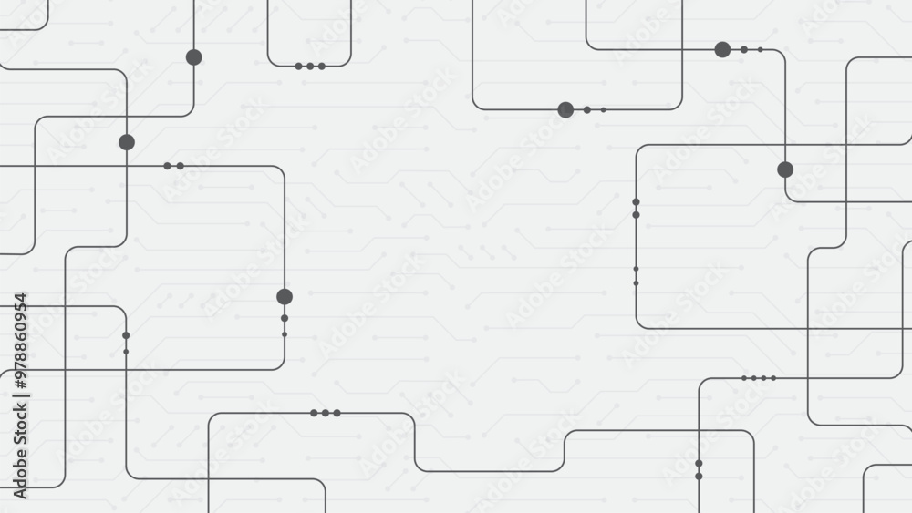Futuristic abstract technology gray background.