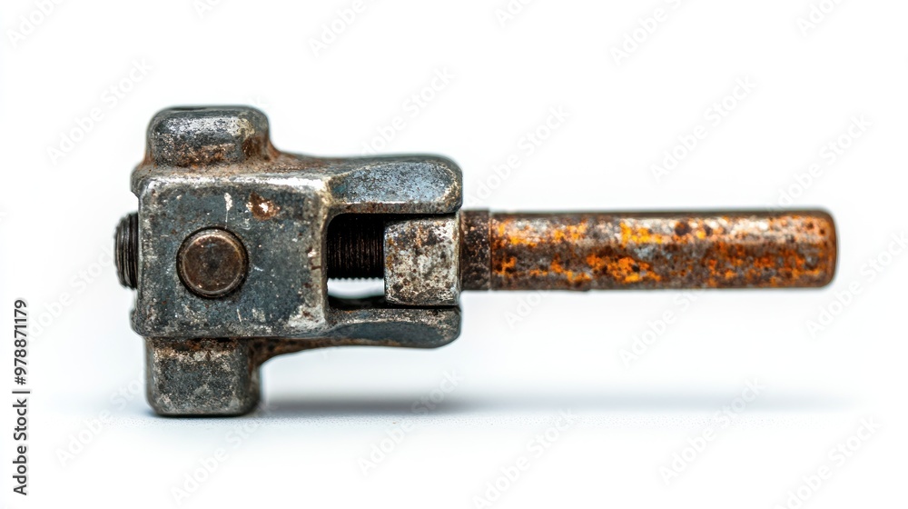 Rusty Metal Tool Isolated on White Background Rusty Metal Tool Isolated on White Background