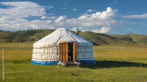 mongolion yurt wallpaper