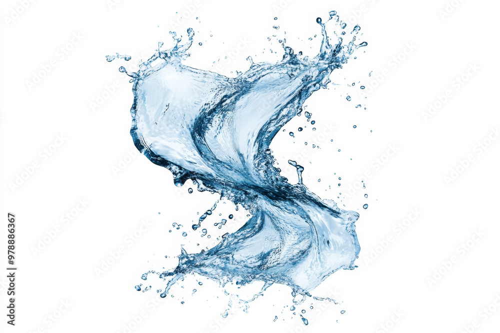 Obraz premium water splash isolated on white background