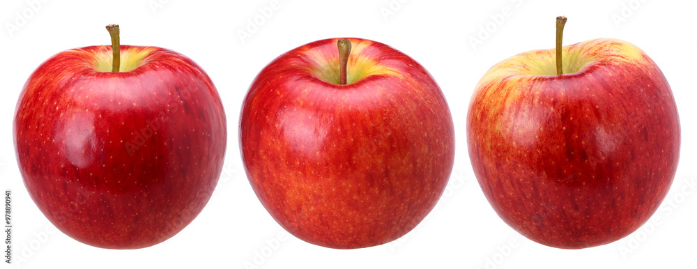 Red apple (Gala Apple) isolated, fresh red apple, transparent PNG, PNG format, full depth of field, cut out, Collection, set Red apple (Gala Apple) isolated, fresh red apple, transparent PNG, PNG format, full depth of field, cut out, Collection, set