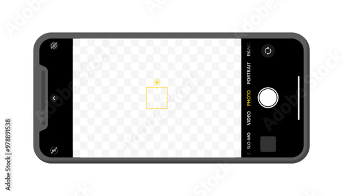 Phone camera icon. Flat style. Vector icon.
