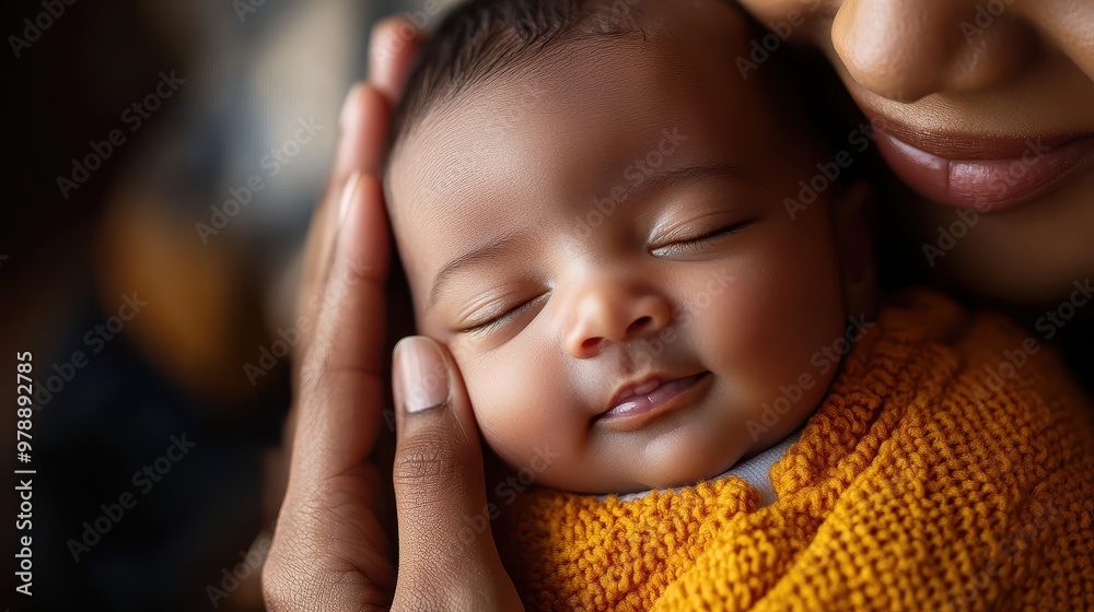 A heartwarming image of a mother gently holding her sleeping newborn, showcasing the deep bond and comfort. A heartwarming image of a mother gently holding her sleeping newborn, showcasing the deep bond and comfort.