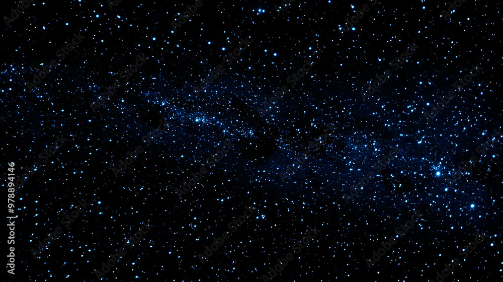 Fototapeta premium Night Sky with a Dense Scattering of Stars, a Visual Representation of the Milky Way Galaxy