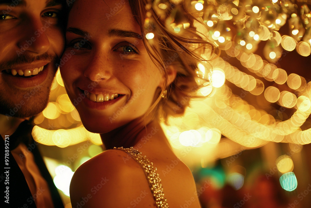 Beautiful dramatic scene of romantic dinner happy couple in love celebrating bonding, Generative AI Beautiful dramatic scene of romantic dinner happy couple in love celebrating bonding, Generative AI
