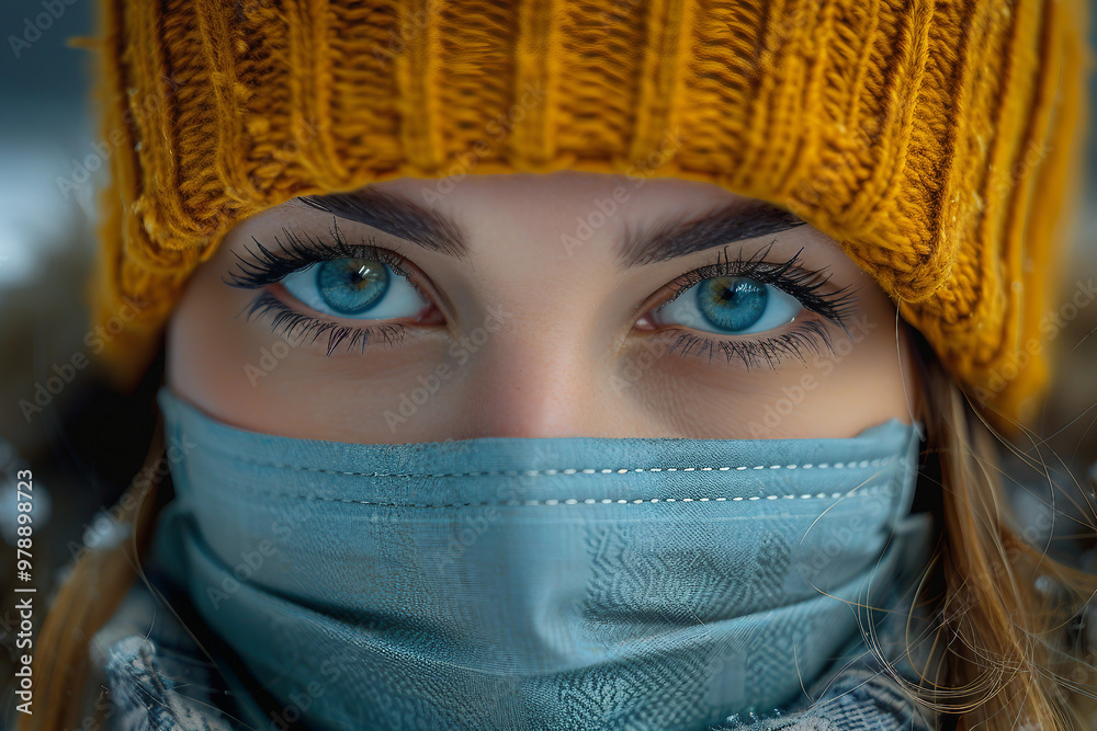 People wearing coronavirus face mask personal safety outbreak pandemic danger, Generative AI People wearing coronavirus face mask personal safety outbreak pandemic danger, Generative AI