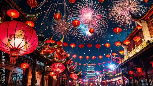 Chinese new year firework wallpaper
