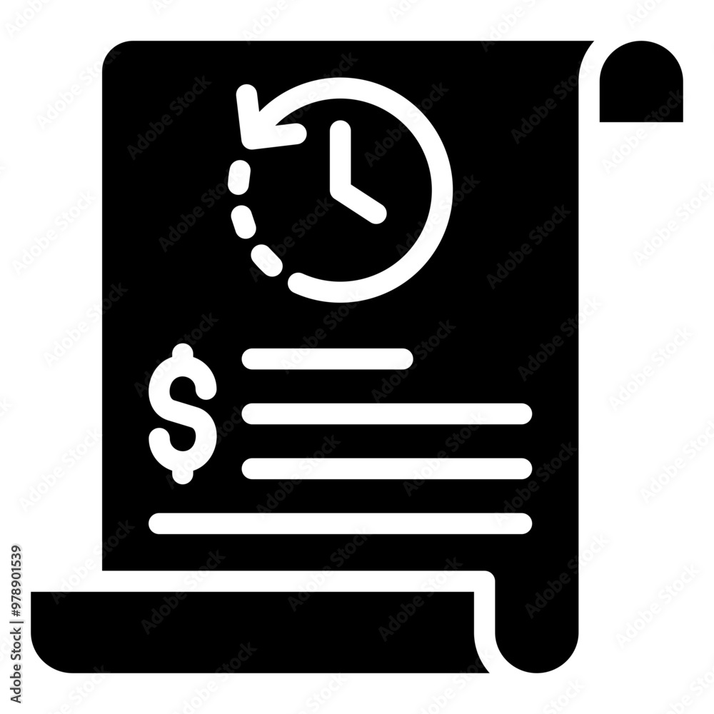 Transaction History Icon For Design Element Transaction History Icon For Design Element