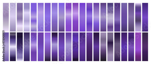 Purple Gradient Set for Light to Bright Colors