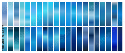 Blue Gradient Set for Light to Bright Colors