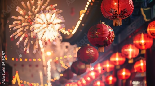 Chinese new year fireworks