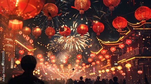 Chinese new year fireworks