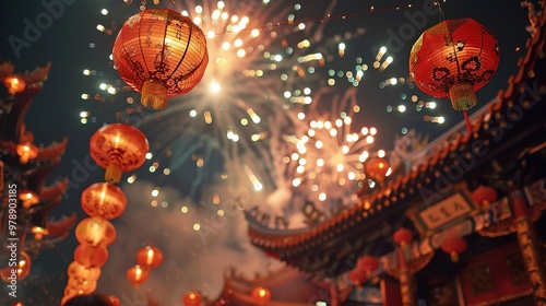 Chinese new year fireworks