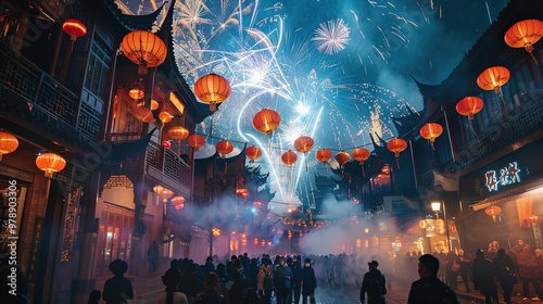 Chinese new year fireworks