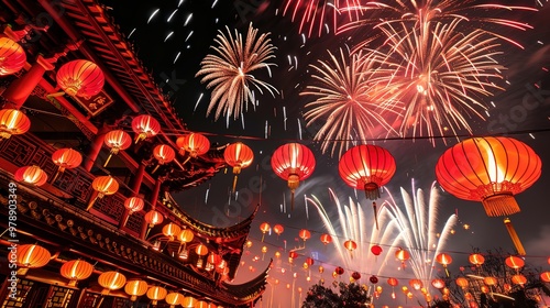 Chinese new year fireworks