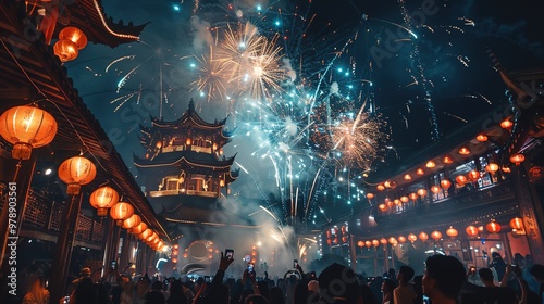 Chinese new year fireworks