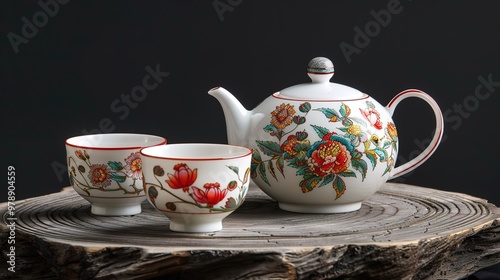 Chinese tea set wallpaper