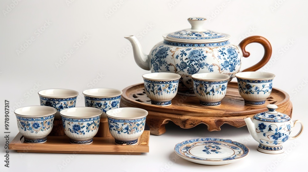 Chinese tea set wallpaper Chinese tea set wallpaper