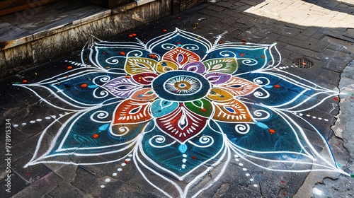 rangoli pattern photo