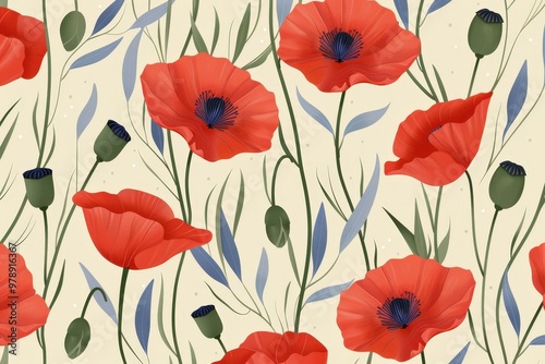 pastel-colored flowers wallpaper background. Beautiful simple AI generated image