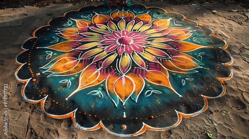 rangoli pattern photo