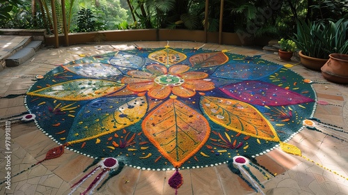 rangoli pattern photo