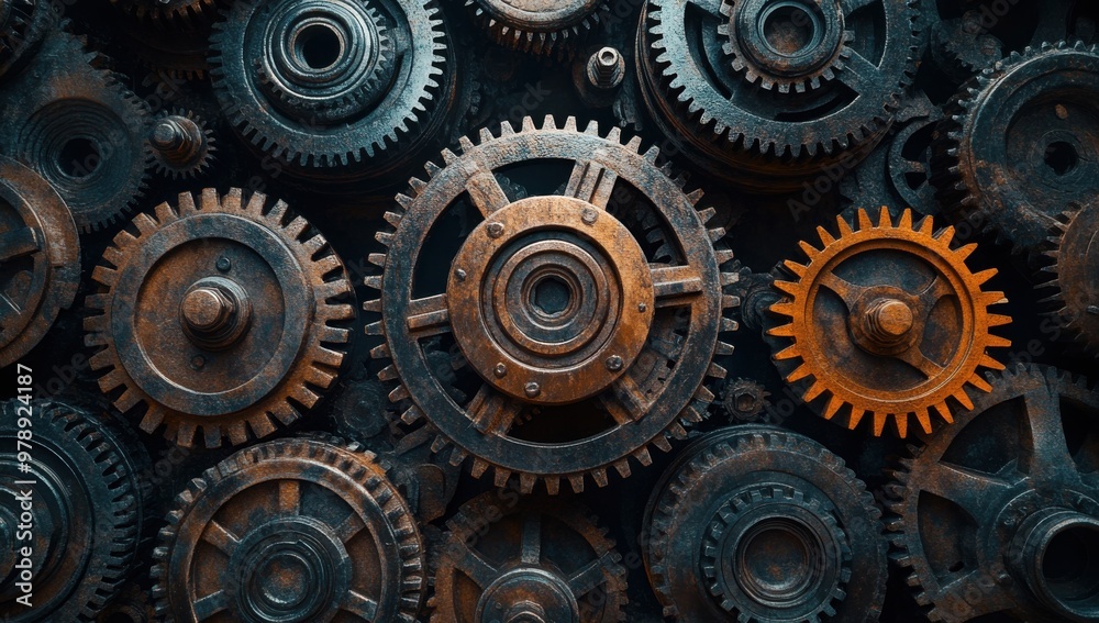 An intricate pile of gears in an industrial setting, symbolizing the complexity and precision of mechanical engineering and machinery. An intricate pile of gears in an industrial setting, symbolizing the complexity and precision of mechanical engineering and machinery.