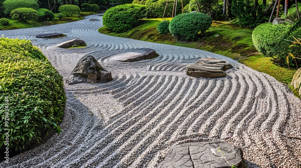 Japanese garden wallpaper