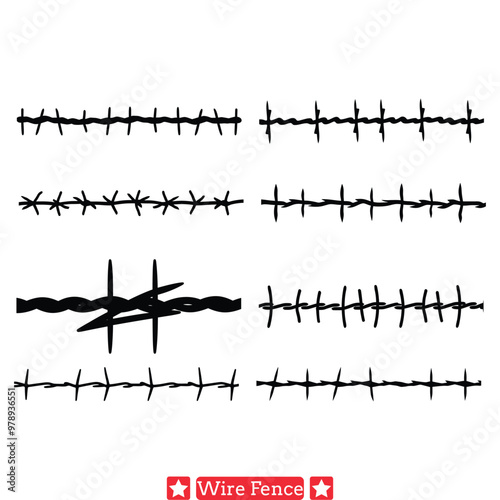 Artistic Wire Fence Designs  Abstract Elements for Creative Projects
