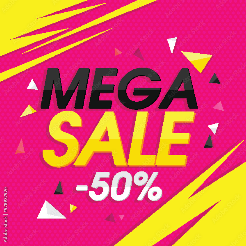 Mega Sale Poster, Banner or Flyer design. Mega Sale Poster, Banner or Flyer design.
