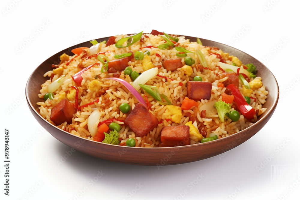 Fried rice on white background. Fried rice themes. Asian cuisine themes. Asian restaurant. Paella cooking. PNG cut out. Image for graphic designer. Image for flyers.
Fried rice on white background. Fried rice themes. Asian cuisine themes. Asian restaurant. Paella cooking. PNG cut out. Image for graphic designer. Image for flyers.