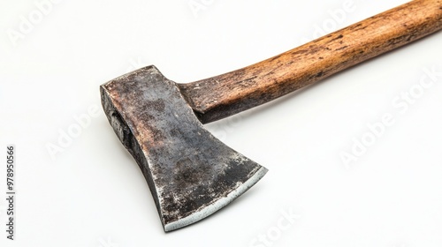 A Close-Up of a Well-Worn Rusty Axe