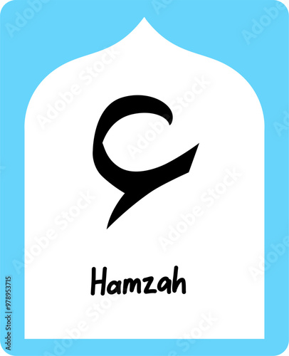 Printable Hijaiyah letter Flash card