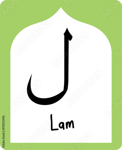Printable Hijaiyah letter Flash card