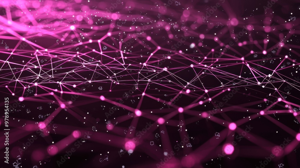 Abstract Pink Network Connection Technology Background Abstract Pink Network Connection Technology Background