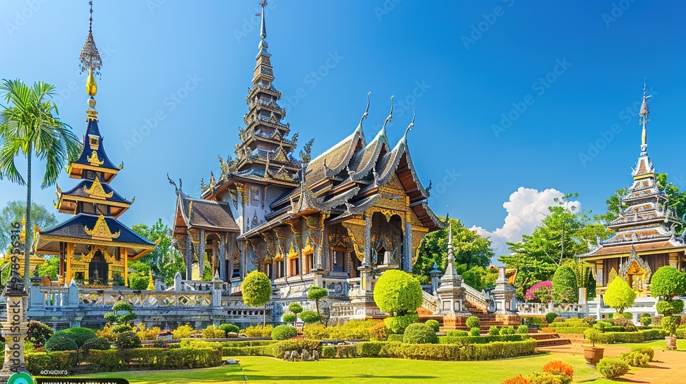 Fototapeta premium Thailand temple wallpaper