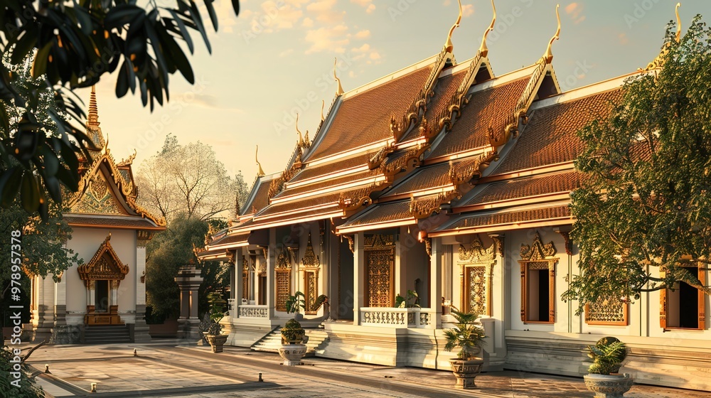 Obraz premium Thailand temple wallpaper